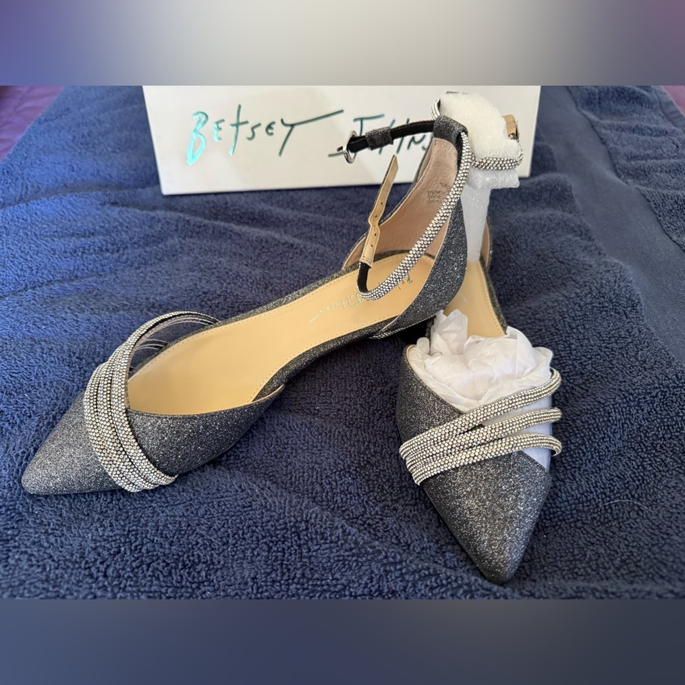 Betsey Johnson Black SB-Elsah Heels
